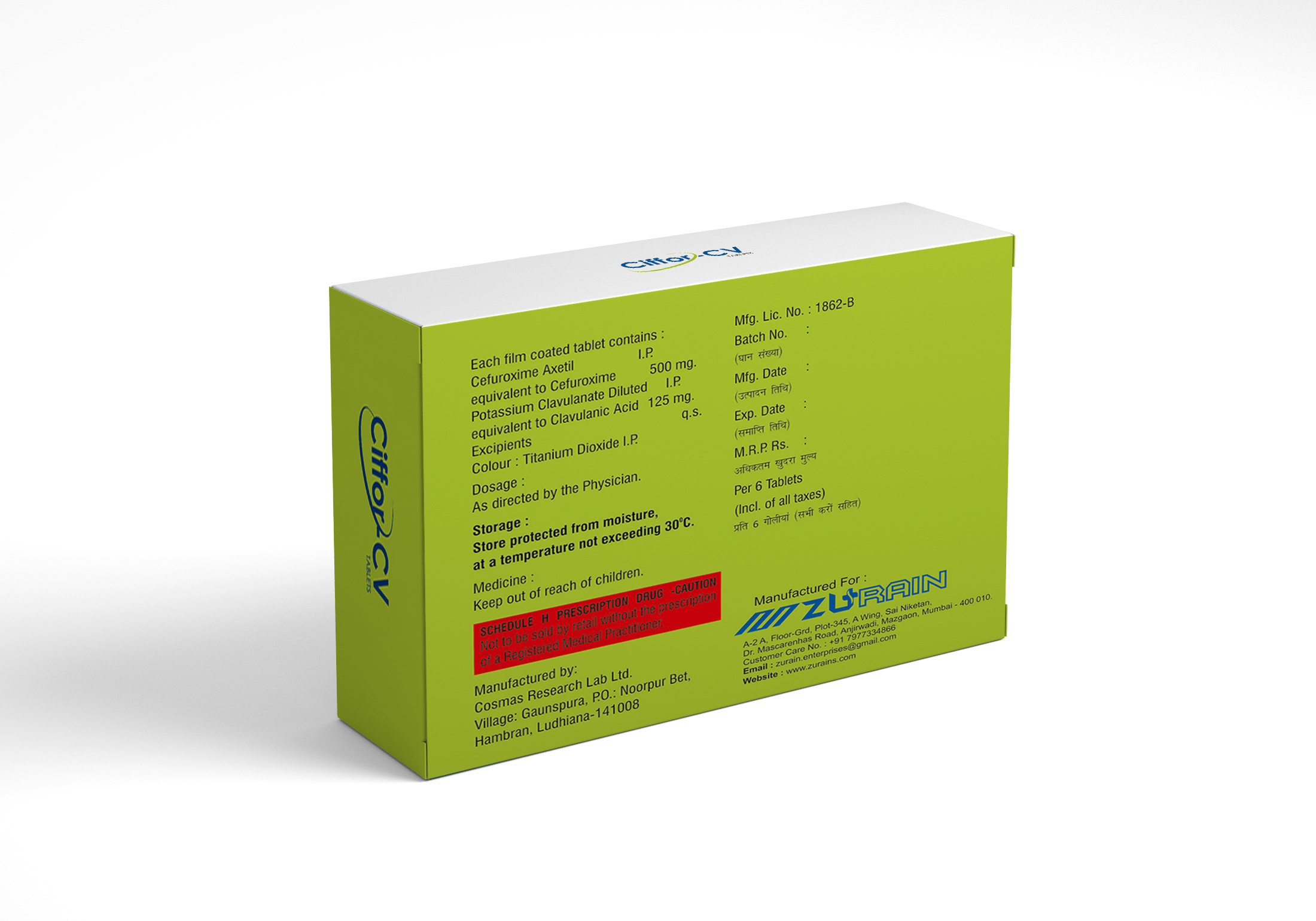 Ciffor – Zurain Pharma